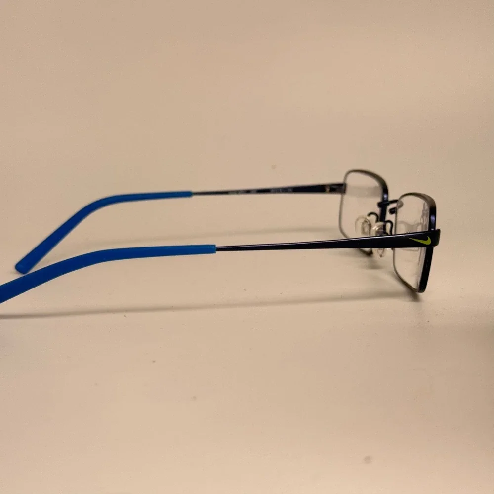 Nike 4631 426 Navy Blue Rectangular Flexon Eyeglasses Frames 49-18-135